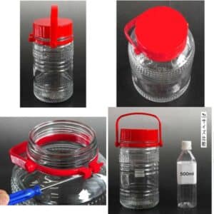 Bình ngâm thủy tinh cao cấp có quai xách 5L Fujikin - Hàng Nhật nội địa 7 binh ngam thuy tinh co quai xach fujikin 2l 4