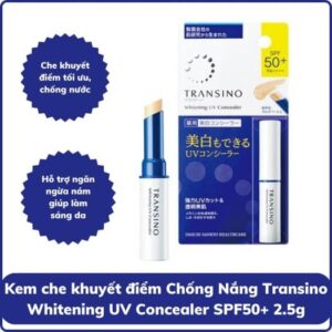 Combo Đủ Bộ Chống Nắng, Trang Điểm Cho Da Thâm Sạm Nám Mỹ Phẩm Transino Nhật Bản 7 kem che khuyet diem transino 942d9522 c58e 4d12 842f e9b1f08dc7e3