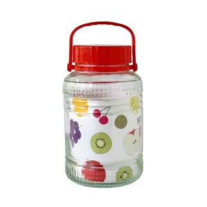 Bình ngâm thủy tinh cao cấp có quai xách 5L Fujikin - Hàng Nhật nội địa 6 l 2539750000063