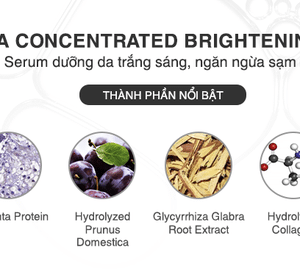 Serum dưỡng ẩm và làm trắng da SAKURA 7 serum duong da trang sang ngan ngua sam nam sakura concentrated brightening serum 2
