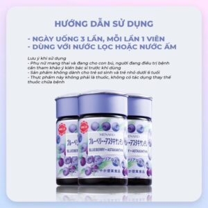 Viên uống chống oxy hóa, bổ mắt Blueberry Menard Astaxanthin 40 ngày (120 viên) 7 sg 11134201 22110 tyzqudodrojv78