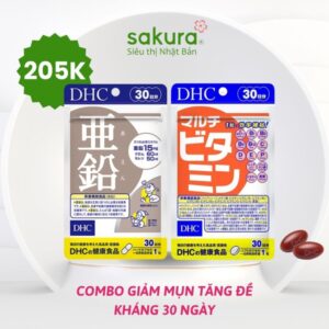 DHC Combo Giảm Mụn Tăng Đề Kháng 30 Ngày Nhật Bản 5 sinh nhat sakura 10 nam 2 1
