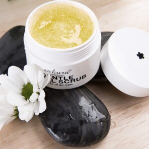 Kem Tẩy Tế Bào Chết Vùng Mặt Sakura Gentle Facial Scrub 30g 7 tay te bao chet vung mat sakura gentle facial scrub 2