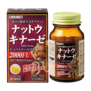 ( Big Sale) THUỐC HỖ TRỢ ĐIỀU TRỊ TAI BIẾN 2000FU- CHỐNG ĐỘT QUỴ 6 thuoc chong dot quy nattokinase orihiro 60 vien