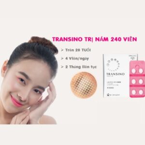 Combo Viên Uống, Tinh Chất, Kem Trị Nám Cho Da Thâm Sạm Nám Transino Nhật Bản 6 transino 3