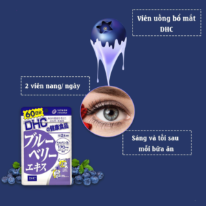 Combo DHC Nhật Bản Tăng Chiều Cao, Sáng Khỏe Mắt 30 Ngày ( Canxi CBP, DHC Việt Quất) 6 viet quat sang mat